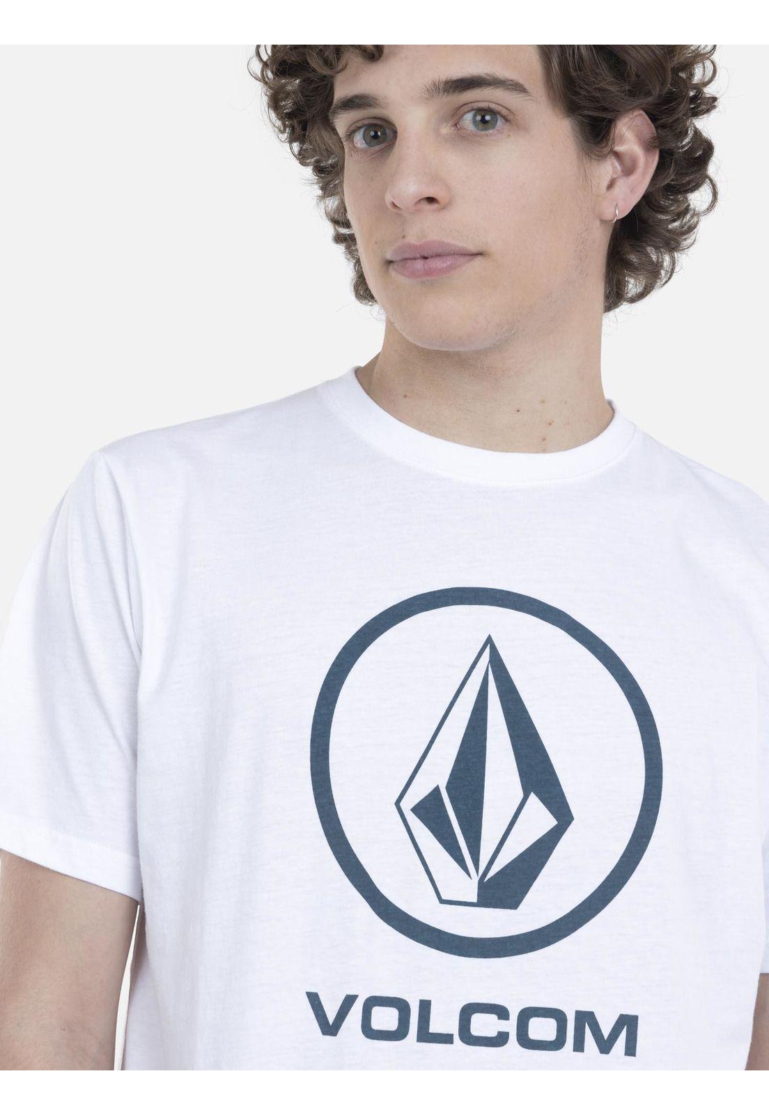 Polera M/C Básica Hombre 7P101-MV22 Blanco Volcom-3