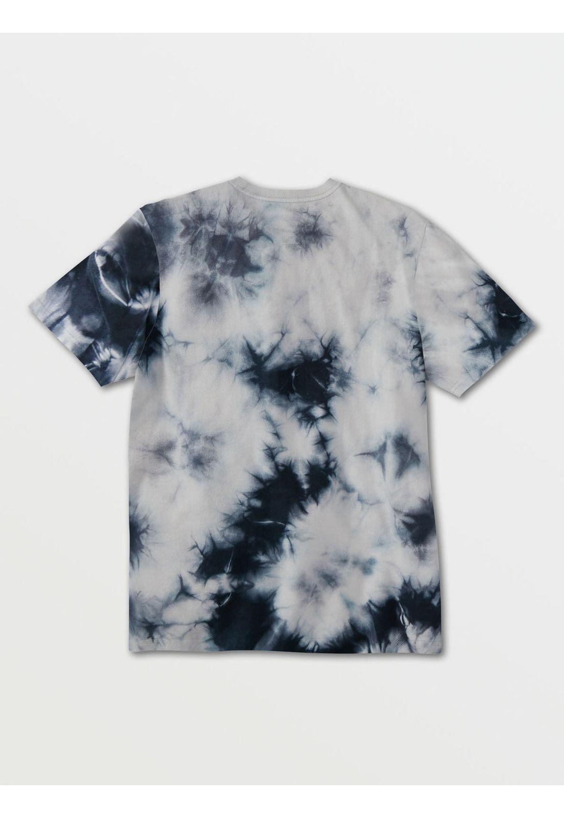 Polera ICONIC STONE TIE DYE SS Hombre Azul Volcom-1