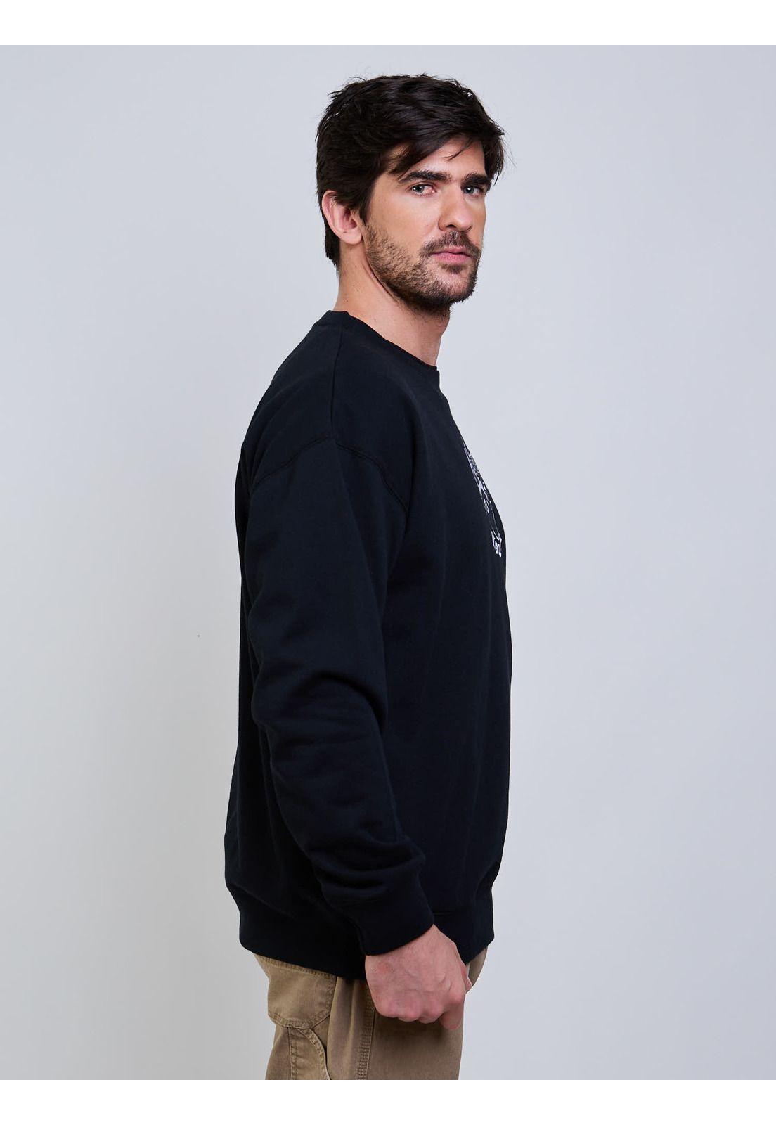 Poleron CR Fa Seth Crew Negro Hombre Volcom-3