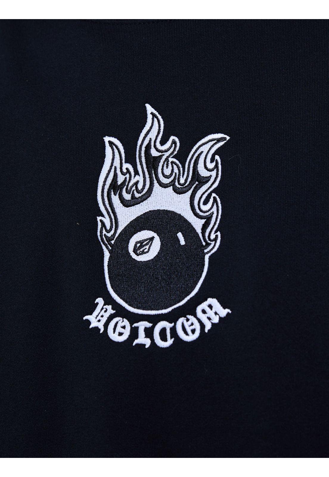 Poleron CR Fa Seth Crew Negro Hombre Volcom-5