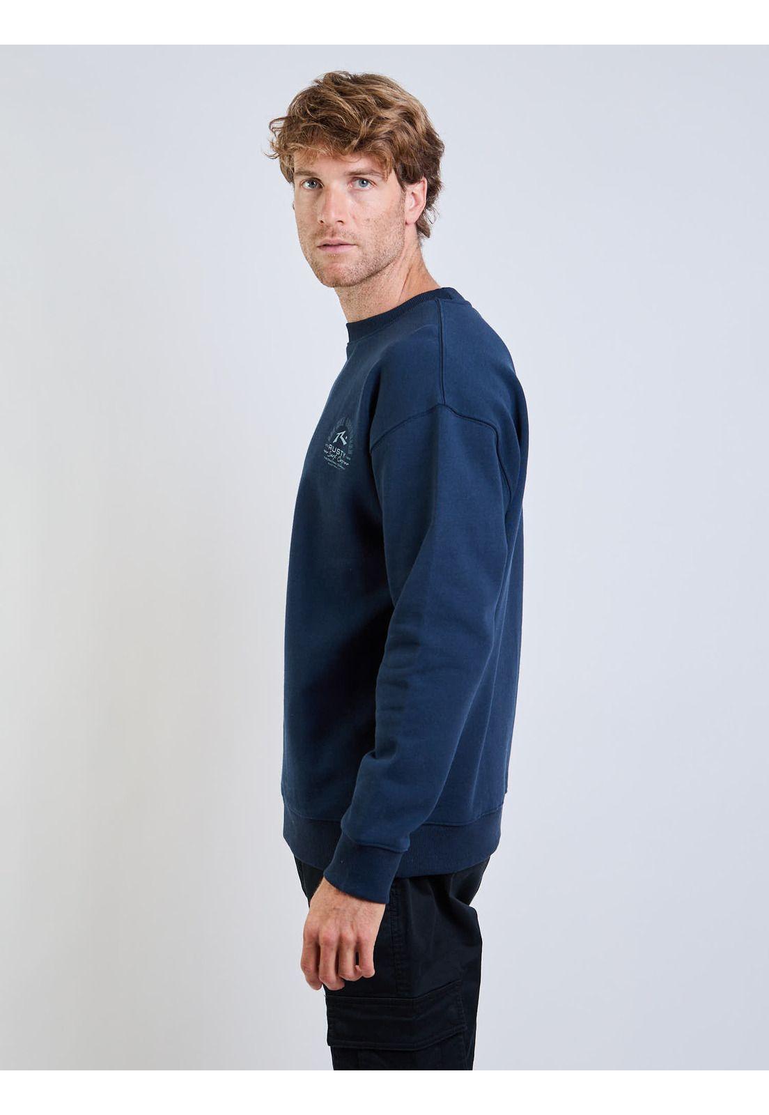 Poleron CR Heat Surf Crew Azul Hombre Rusty-2