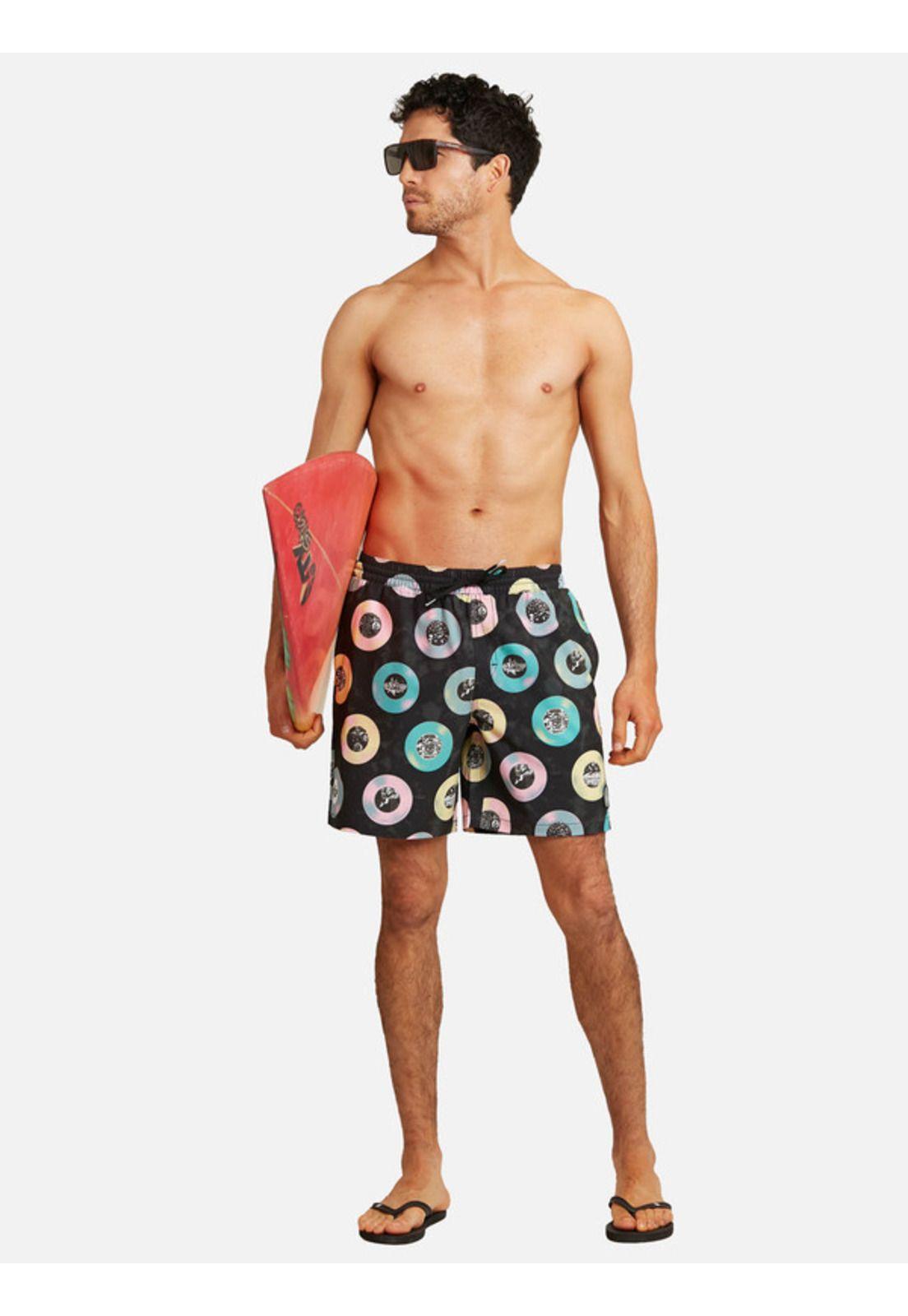 Traje De Baño Botanic Elastic Boardshort Multicolor Hombre volcom-3