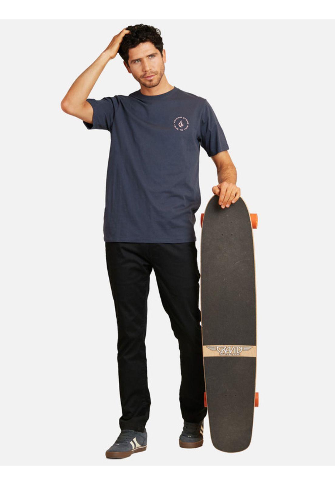 Polera Mangler Sst Azul marino Hombre Volcom-4