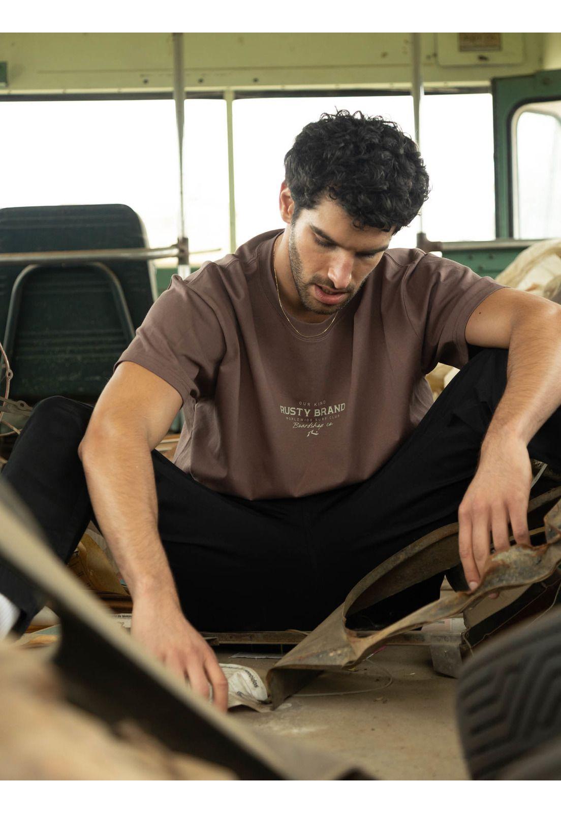 Polera MC Rusty Wsc Café Hombre Rusty-2