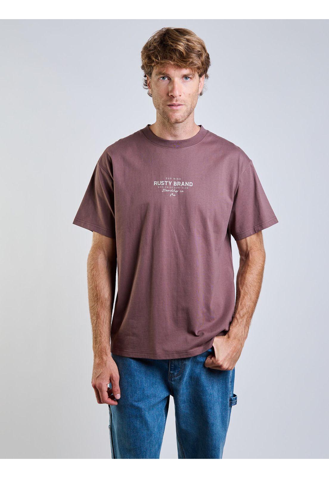 Polera MC Rusty Wsc Café Hombre Rusty-4