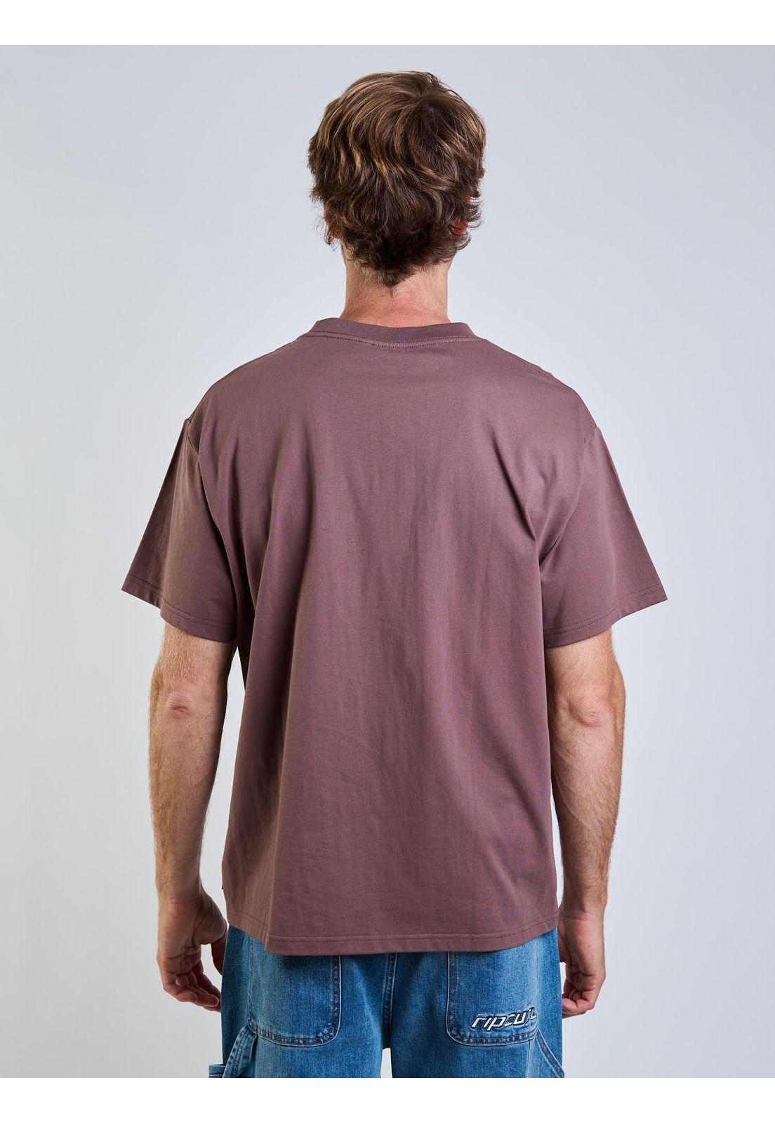 Polera MC Rusty Wsc Café Hombre Rusty-5