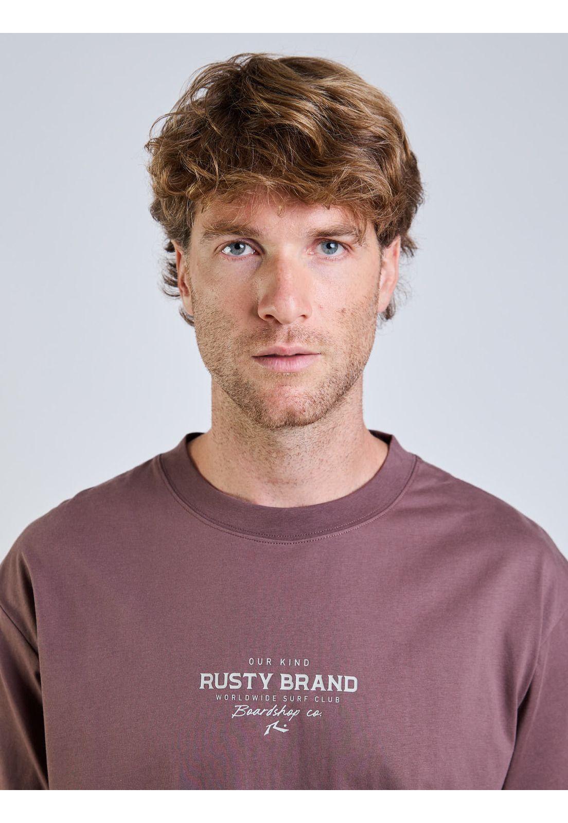 Polera MC Rusty Wsc Café Hombre Rusty-7