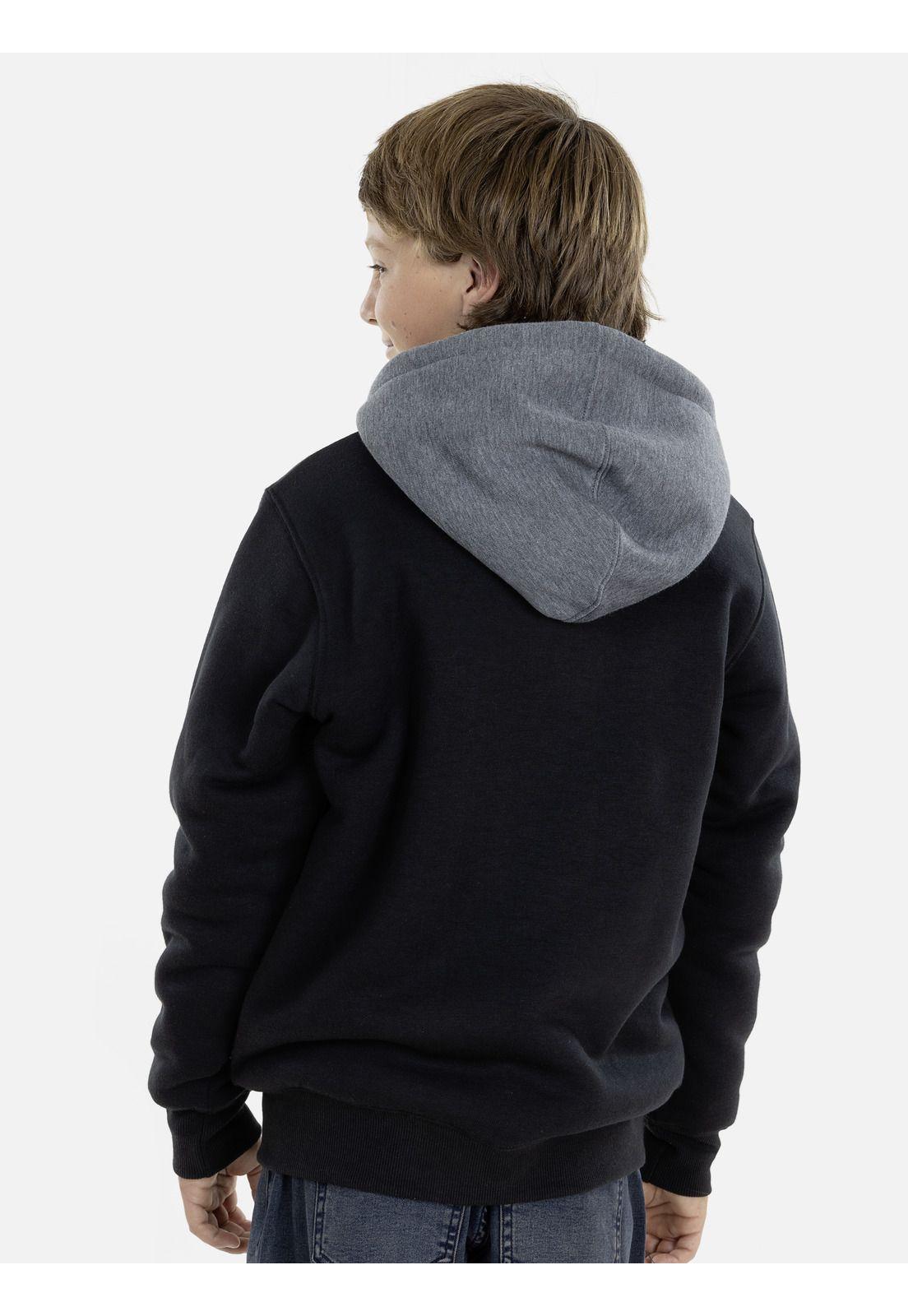 Poleron 7O145-MI20 Juvenil Gris Oscuro Volcom-1