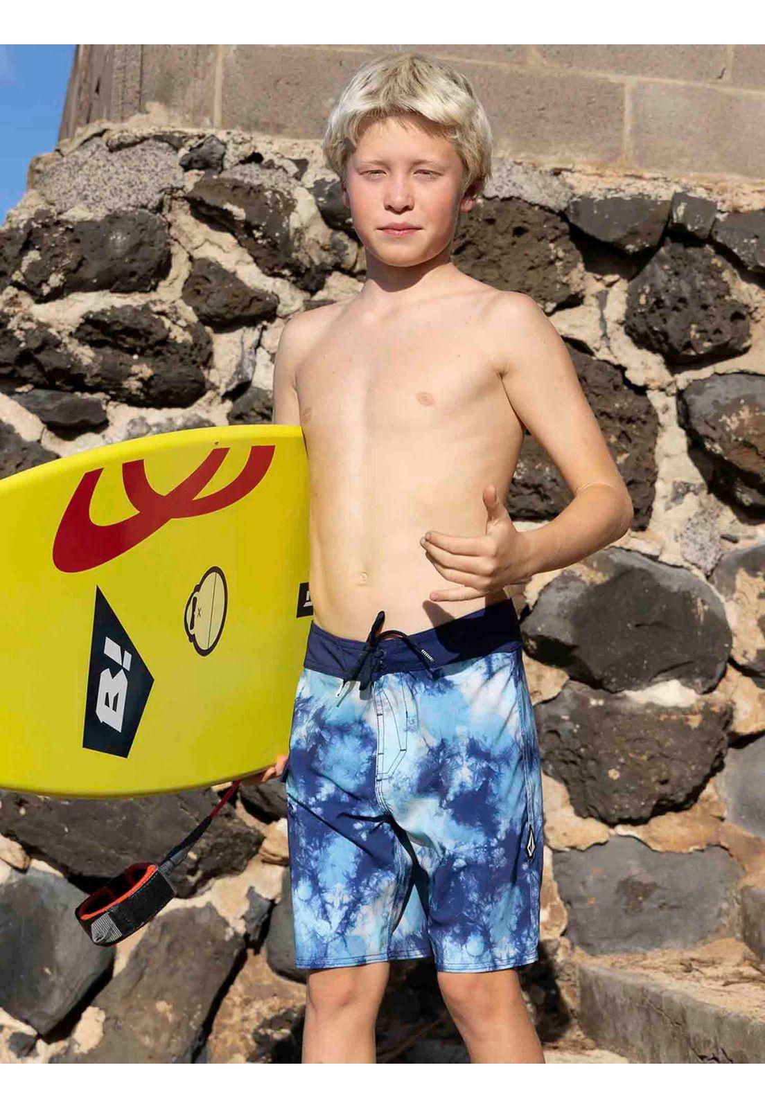 Traje de Baño SATURATE MOD Juvenil Azul Volcom-2