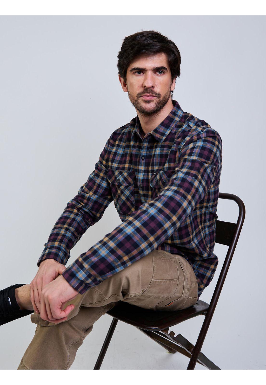 Camisa ML Rogue Mcolor Hombre Volcom-6