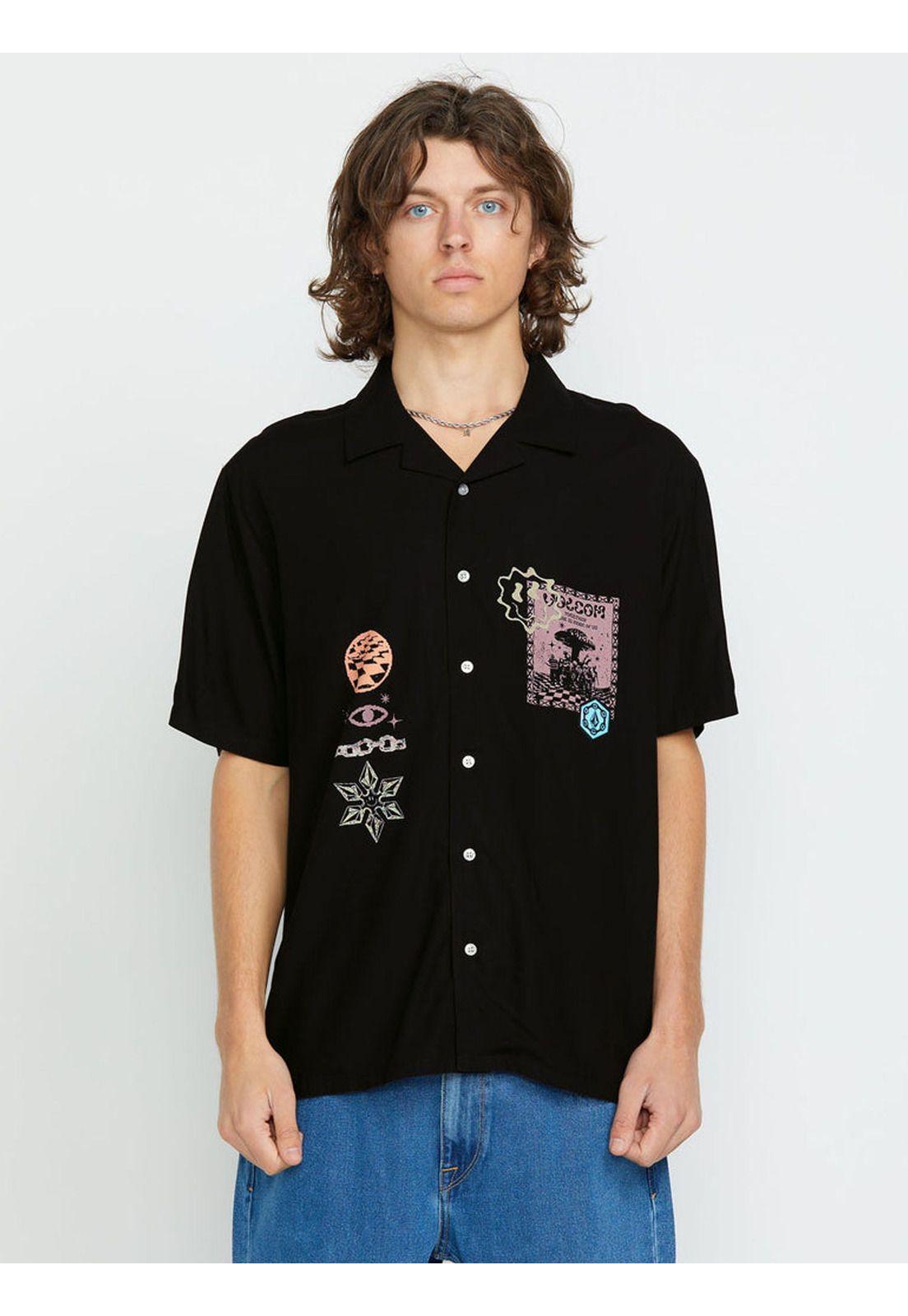 Camisa Rygalski Woven Negro Hombre Volcom-3