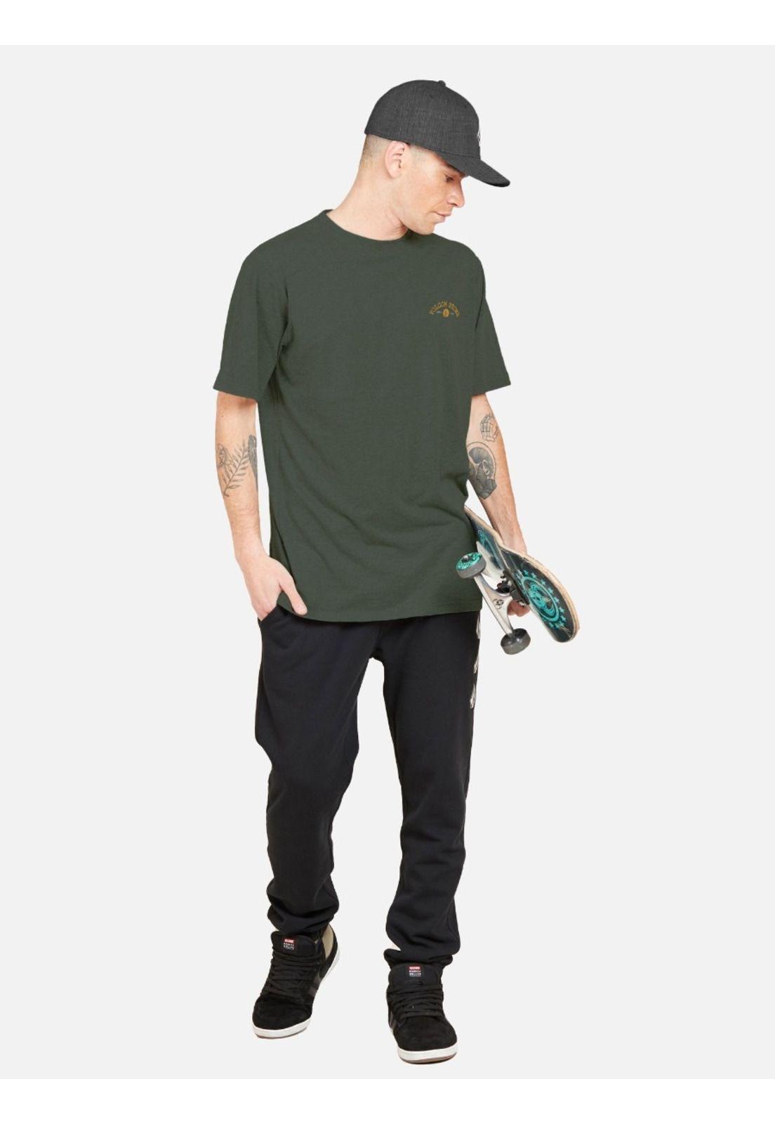 Polera DARCHER SS  TEE Hombre Verde Volcom-4