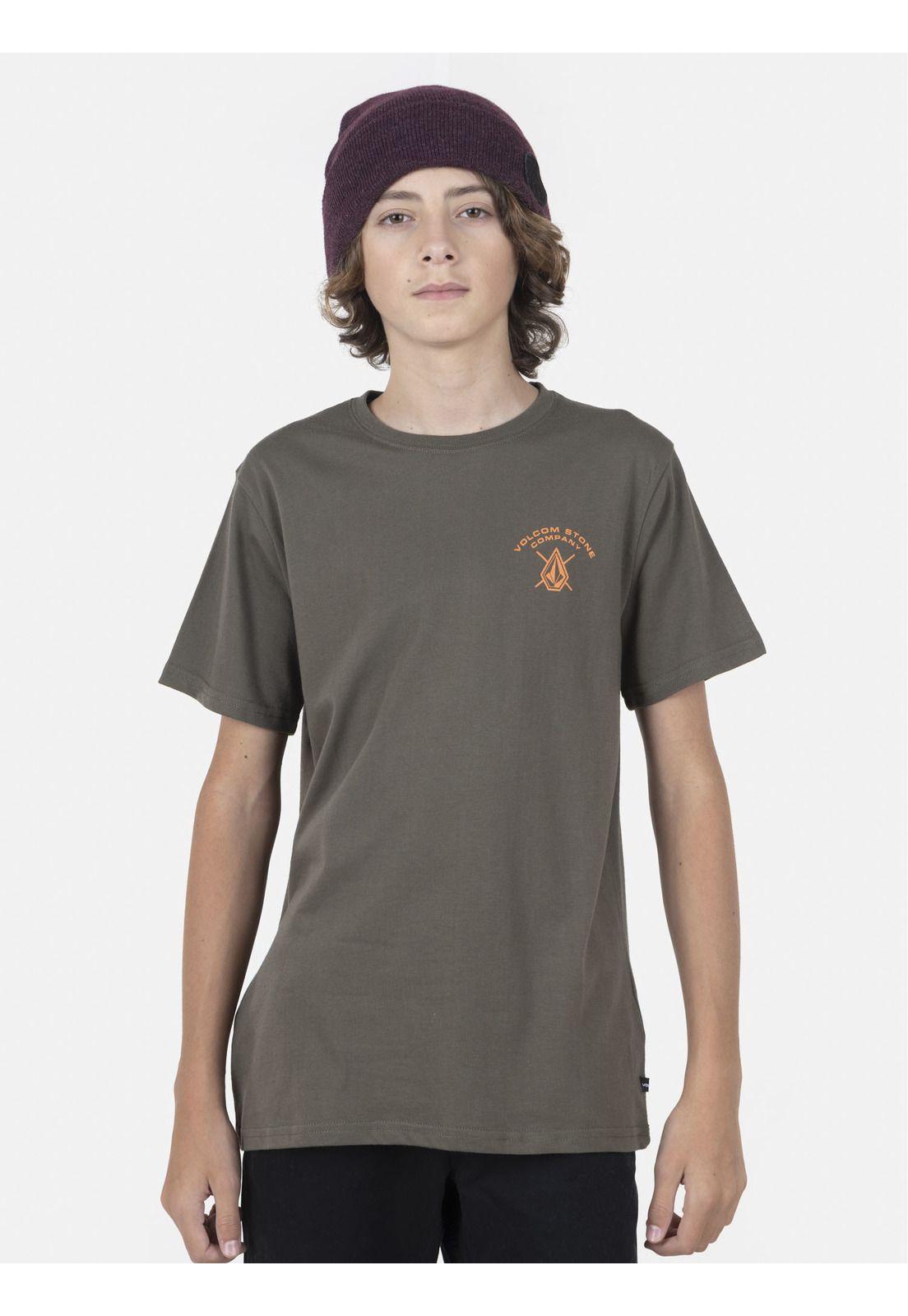 Polera Juvenil BRIGHTEN S/S TEE Y Verde Volcom-0