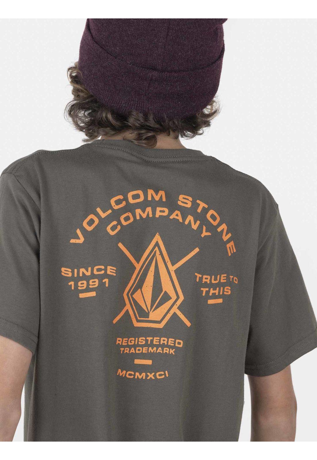 Polera Juvenil BRIGHTEN S/S TEE Y Verde Volcom-2