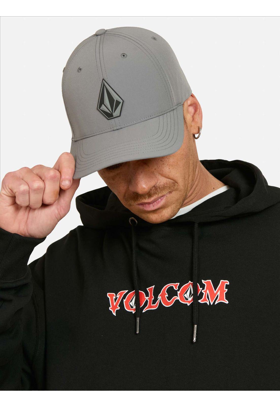 Poleron Canguro Grind Negro Hombre Volcom-2