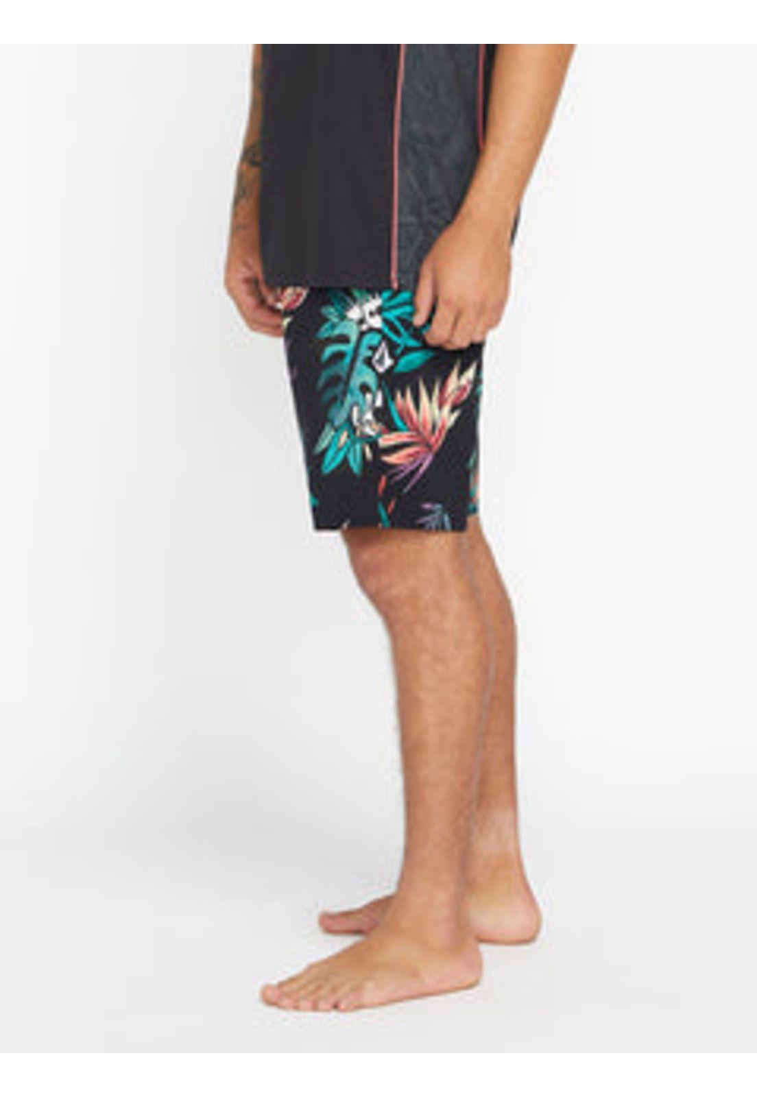 Traje De Baño Ent Pepper Mod-Tech Negro Hombre Volcom-4