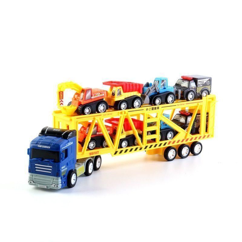 SET CAMION DE TRANSPORTE AUTOS-0