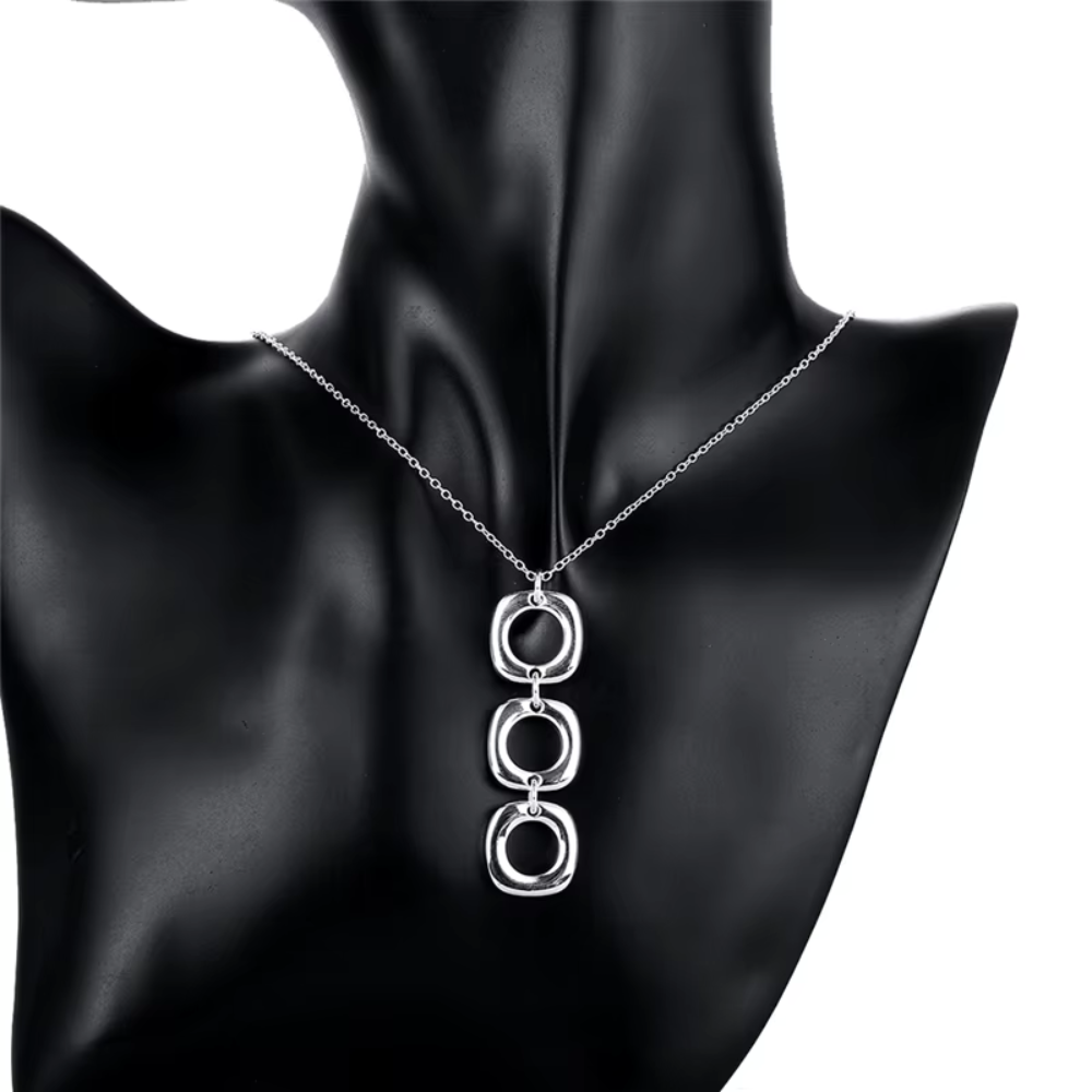 Conjunto Collar y Aros Geom tricos-2
