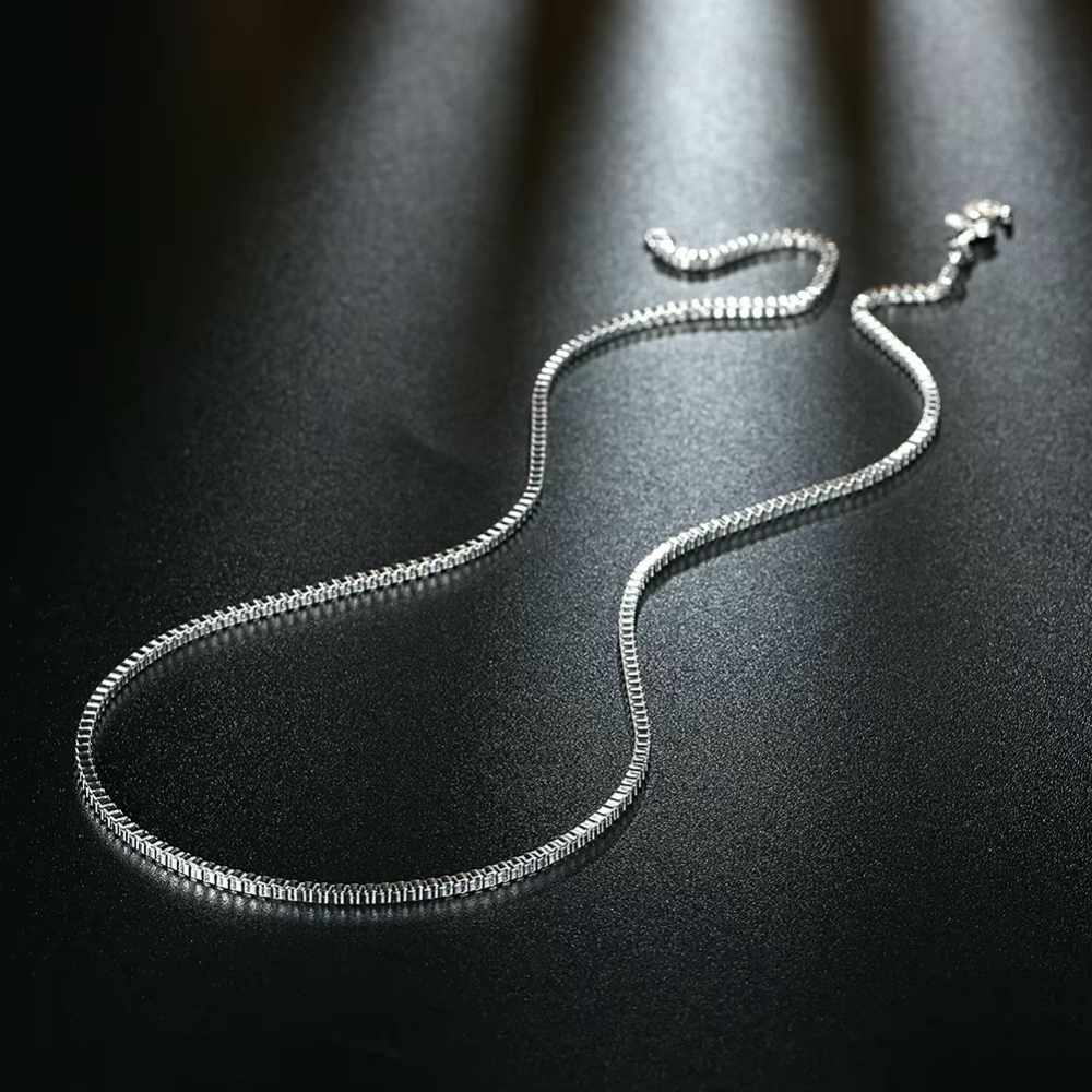 Cadena Plateada Veneciana 2 mm 55 cm-4