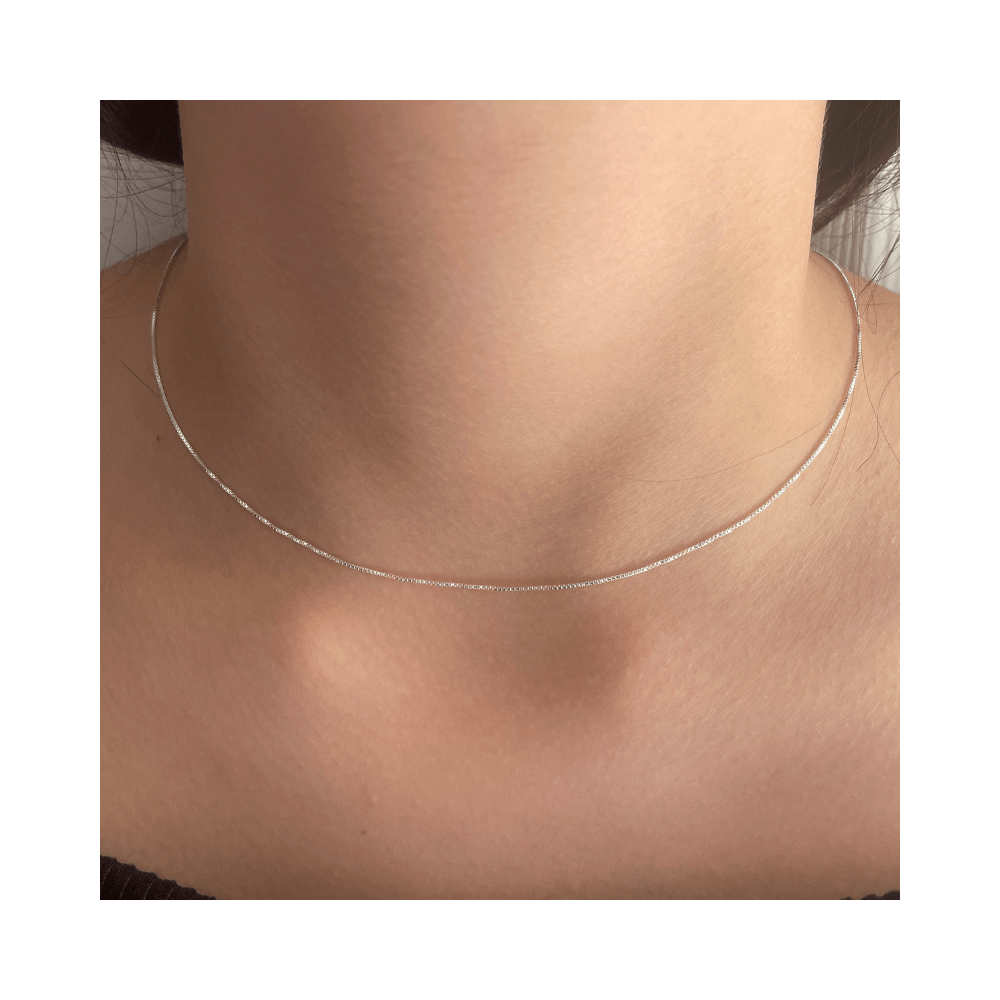 Cadena de Plata Veneciana 45 cm-3