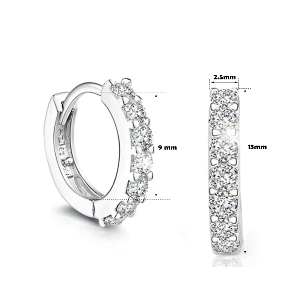 Aros Mini Argollas Con Circones-2