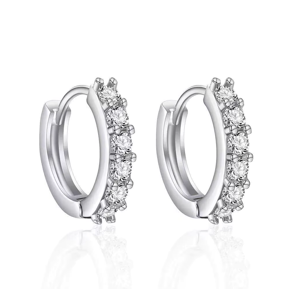 Aros Mini Argollas Con Circones-3