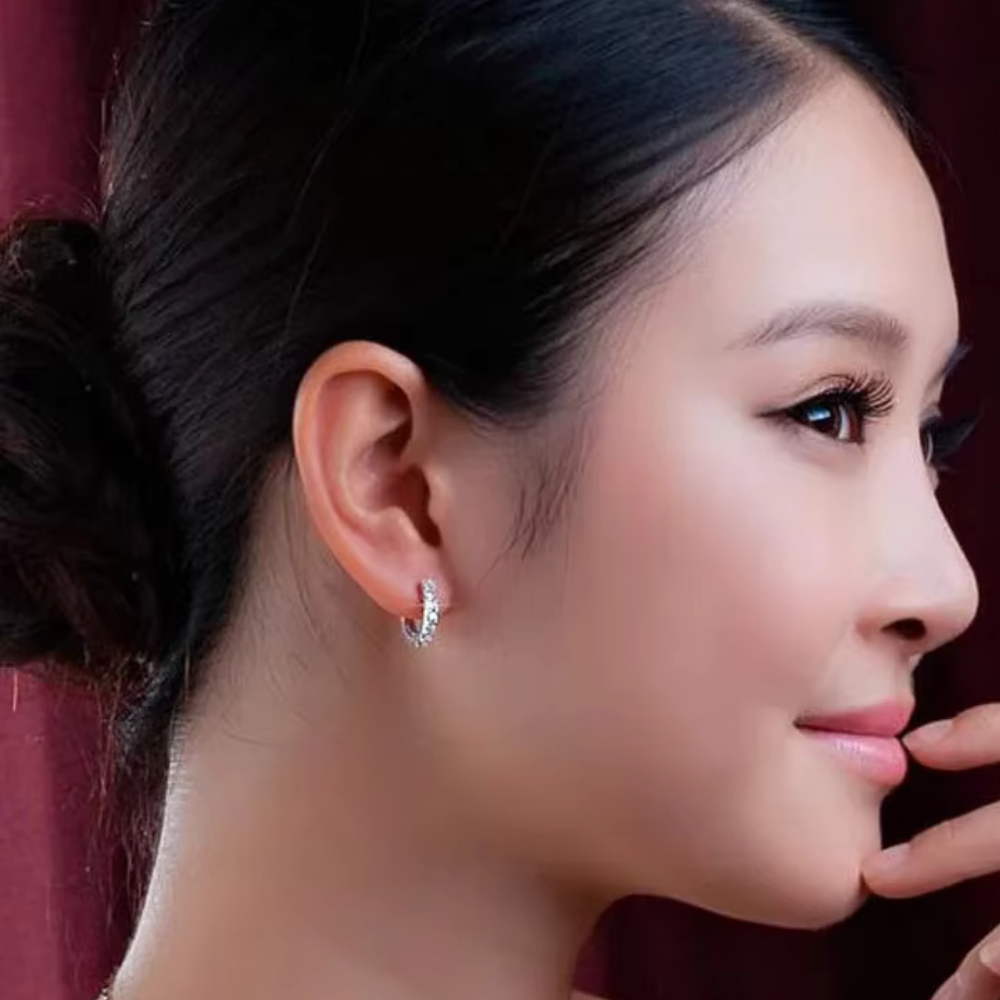 Aros Mini Argollas Con Circones-4