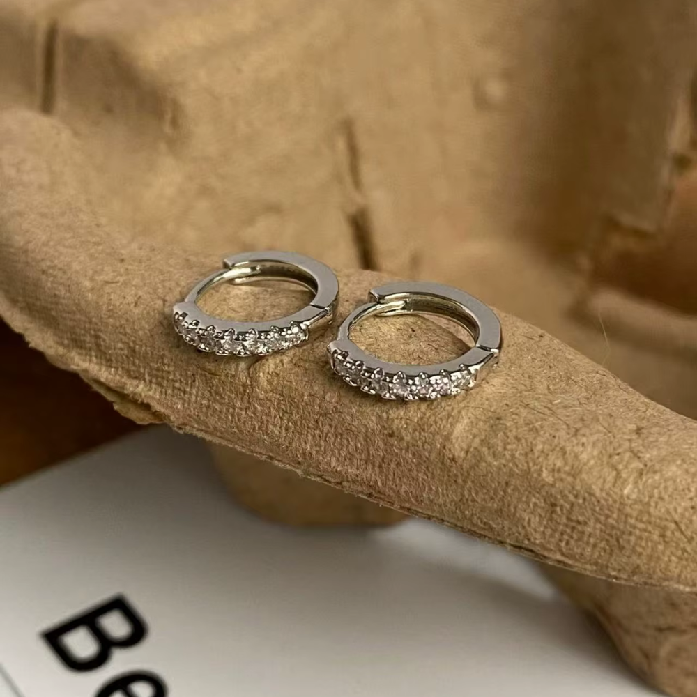 Aros Mini Argollas Con Circones-5