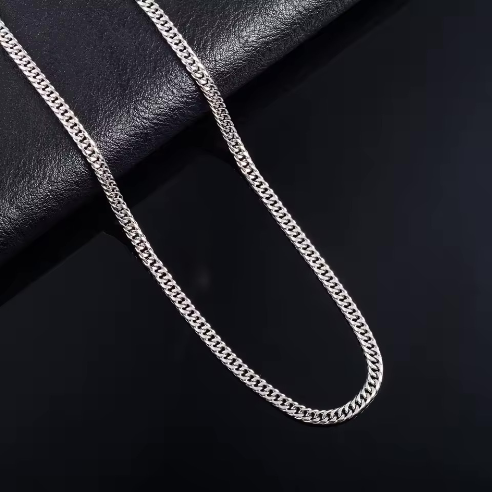 Cadena Acero Miami Cuban 3 mm 60 cm-2