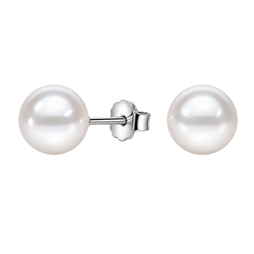 Aros Perla 8 mm Plata 925-0