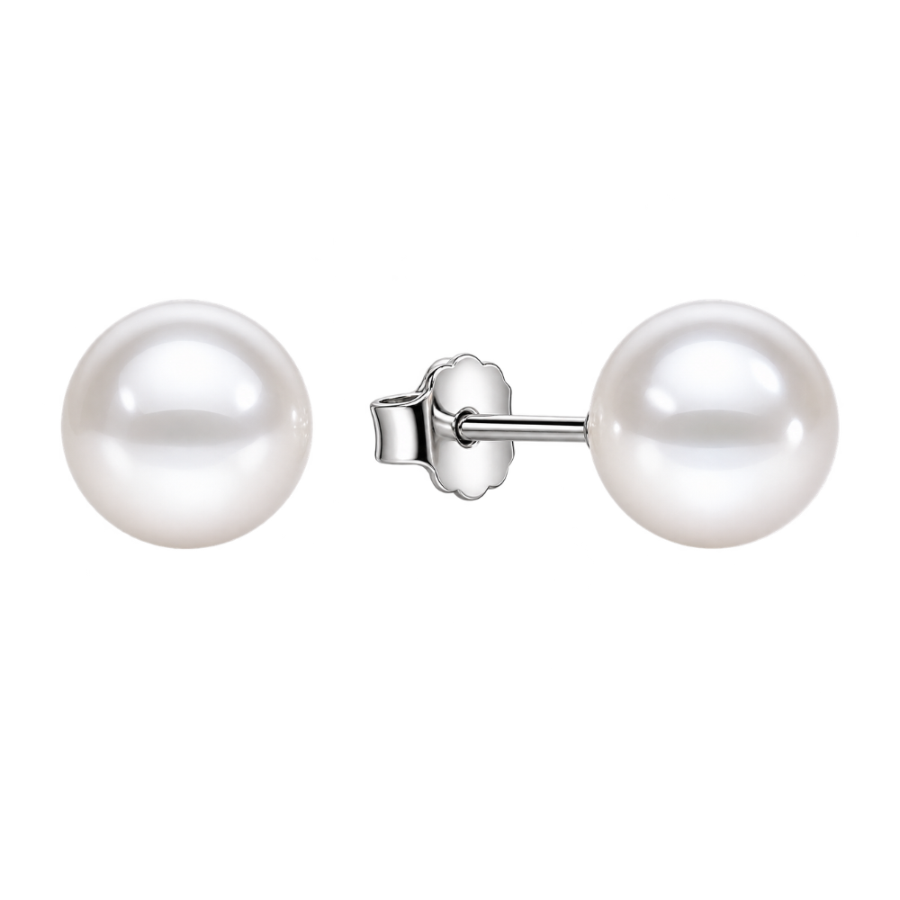Aros Perla 8 mm Plata 925-1