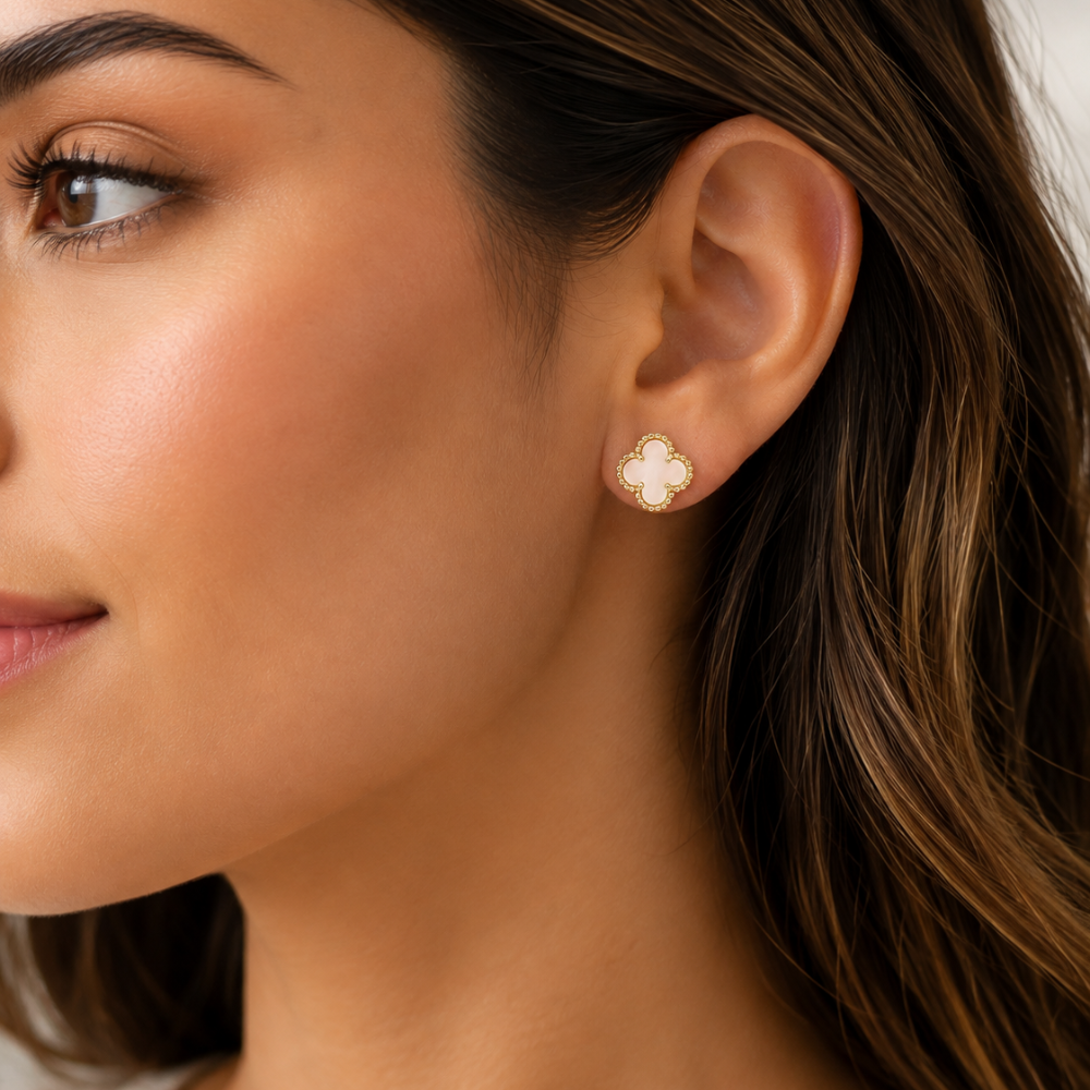 Aros Tr bol N car Ba o de Oro 18K-2