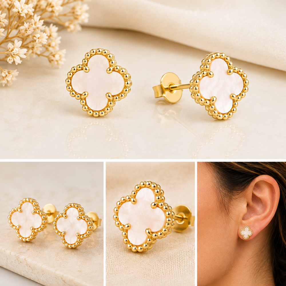Aros Tr bol N car Ba o de Oro 18K-3