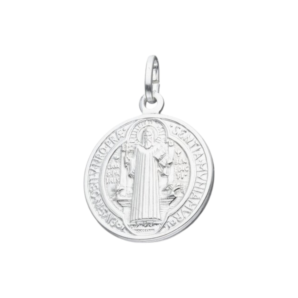 Colgante De Plata San Benito-0