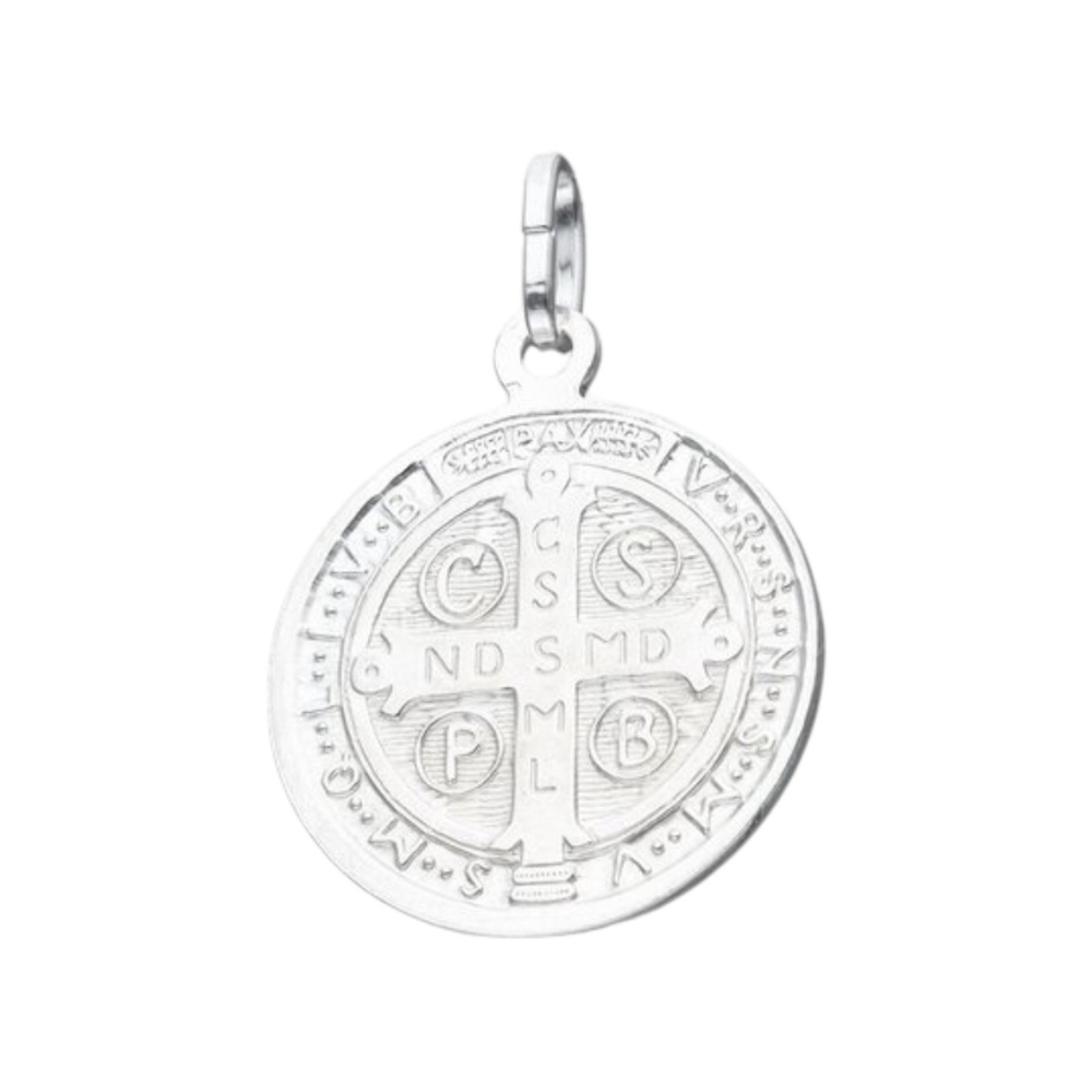 Colgante De Plata San Benito-2