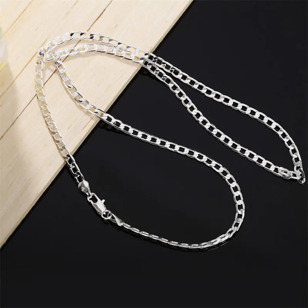 Cadena Grumet Plateada 6 mm 40 cm-4