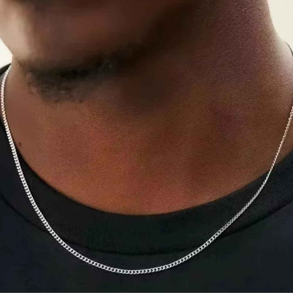 Cadena Acero Miami Cuban 3 mm 50 cm-3