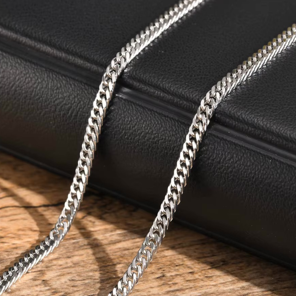 Cadena Acero Miami Cuban 3 mm 50 cm-4