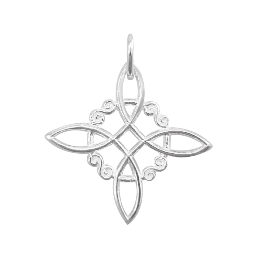 Colgante De Plata Nudo De Brujas-1