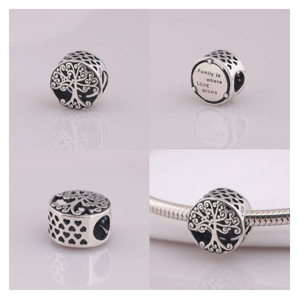 Charm Árbol de la Vida Envejecido-3