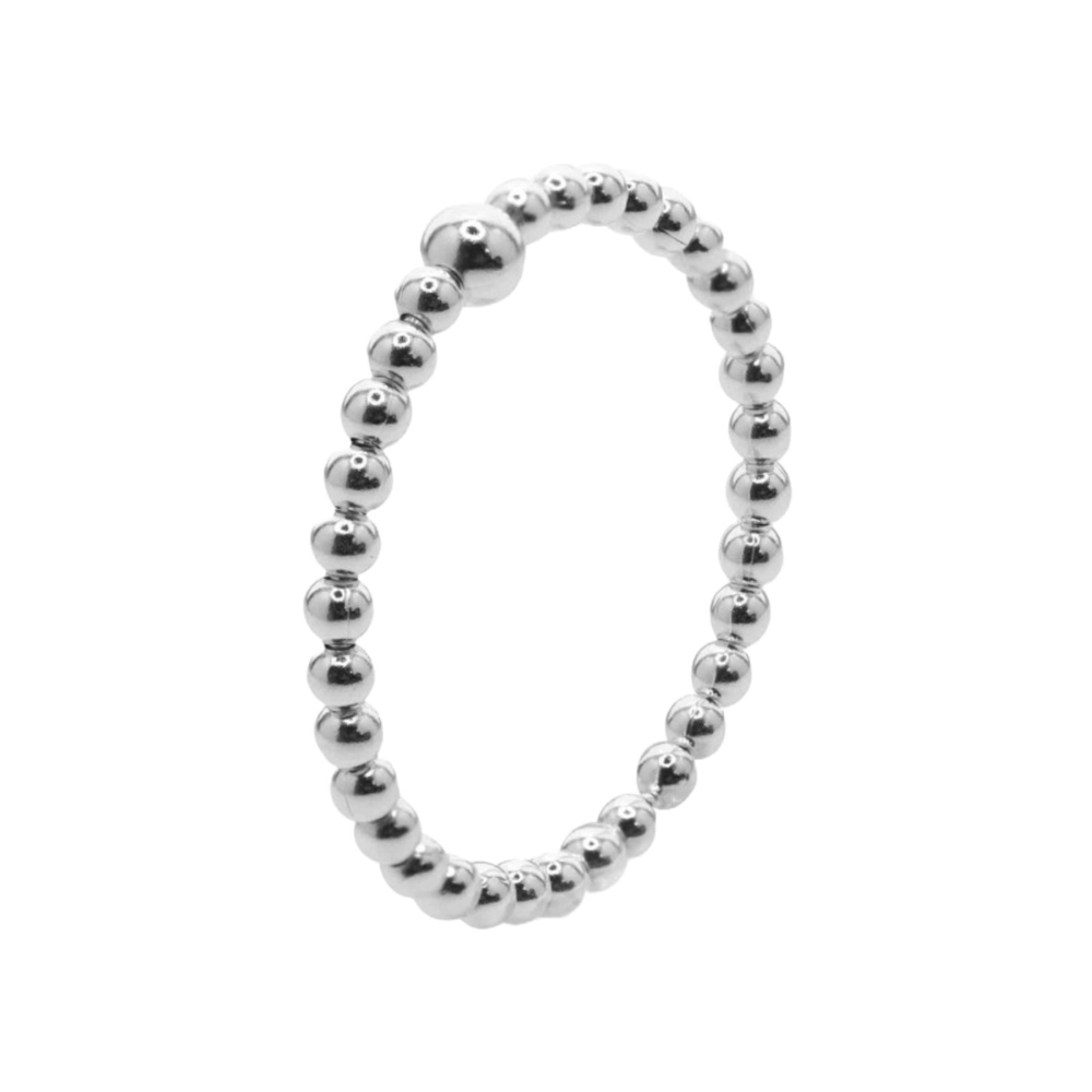 Anillo de Plata Anti Estrés Serie Esferas-0