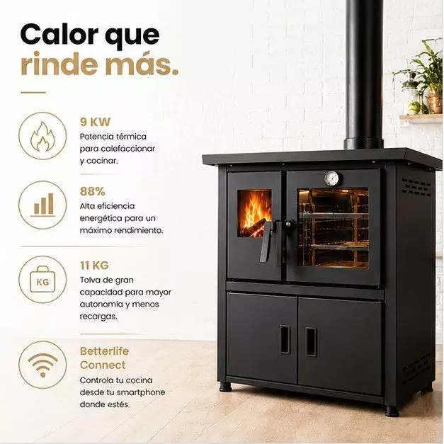 Cocina a Pellet Betterlife BLPCK9W-2