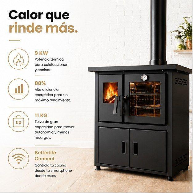 Cocina a Pellet Betterlife BLPCK9W-2