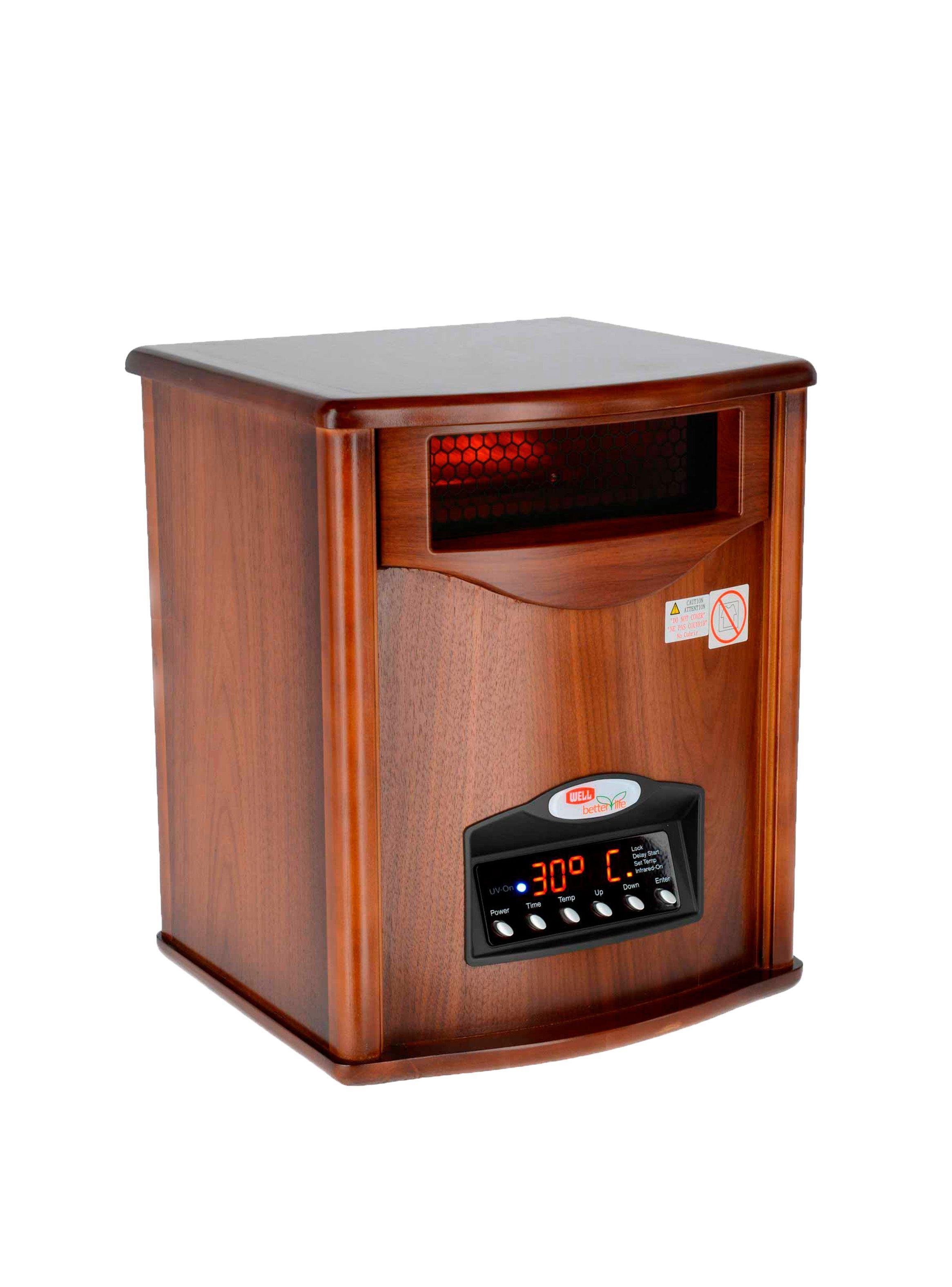 Estufa Eléctrica Infrarroja Madera UV 70 m2 WiFi-3