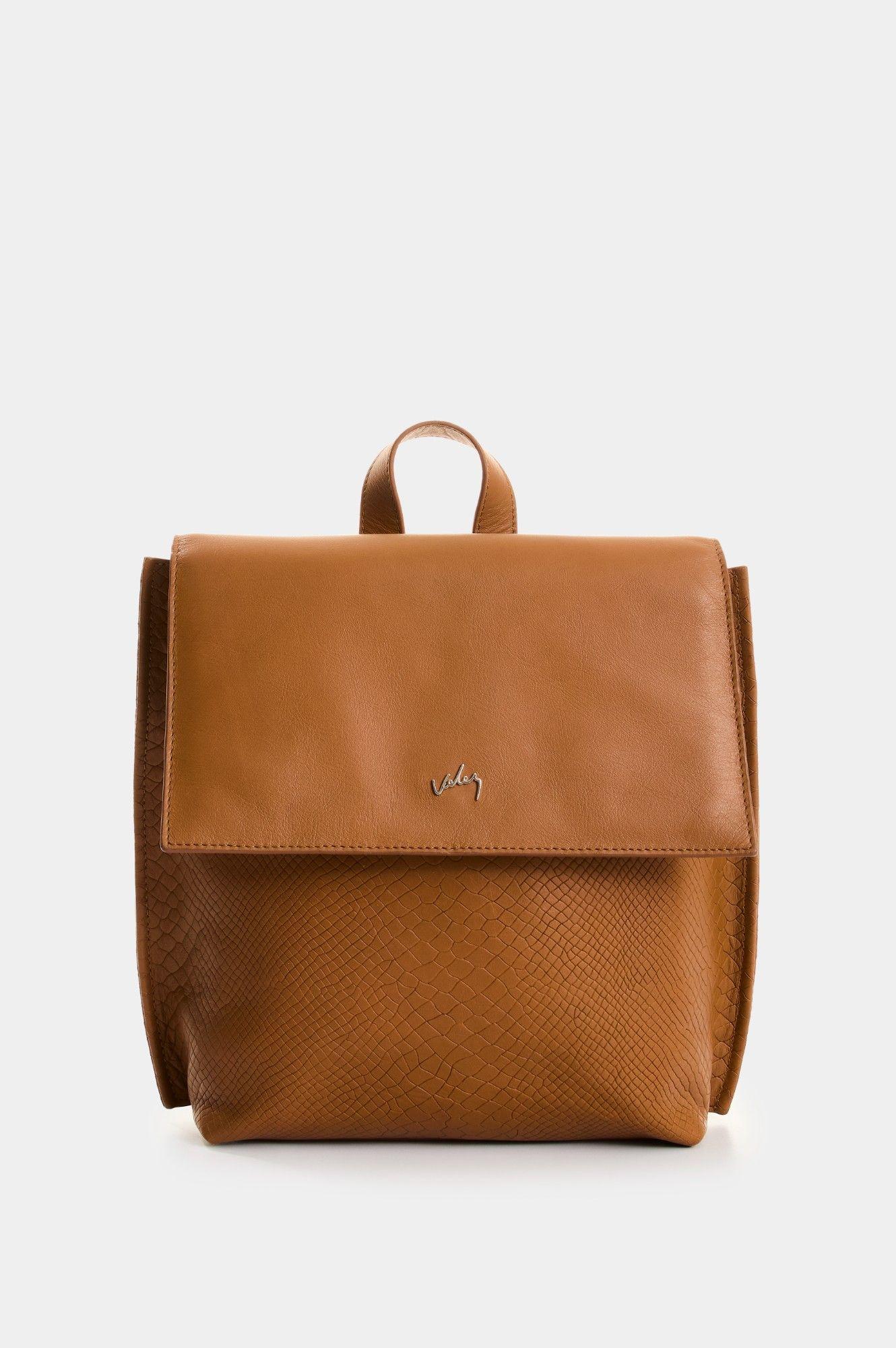 Vélez Mochila Cuero Grabado Mujer Cala Miel-0