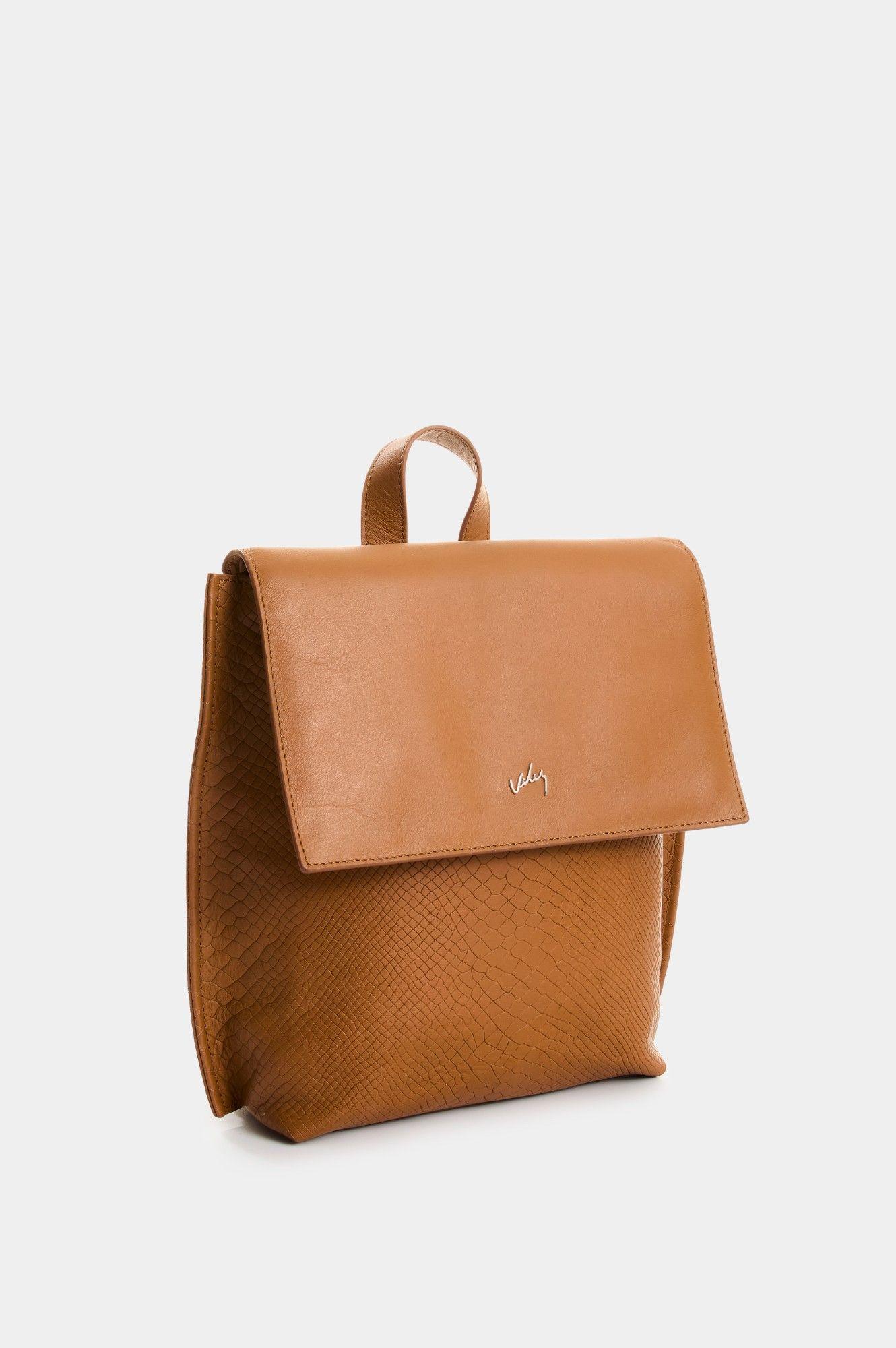 Vélez Mochila Cuero Grabado Mujer Cala Miel-1