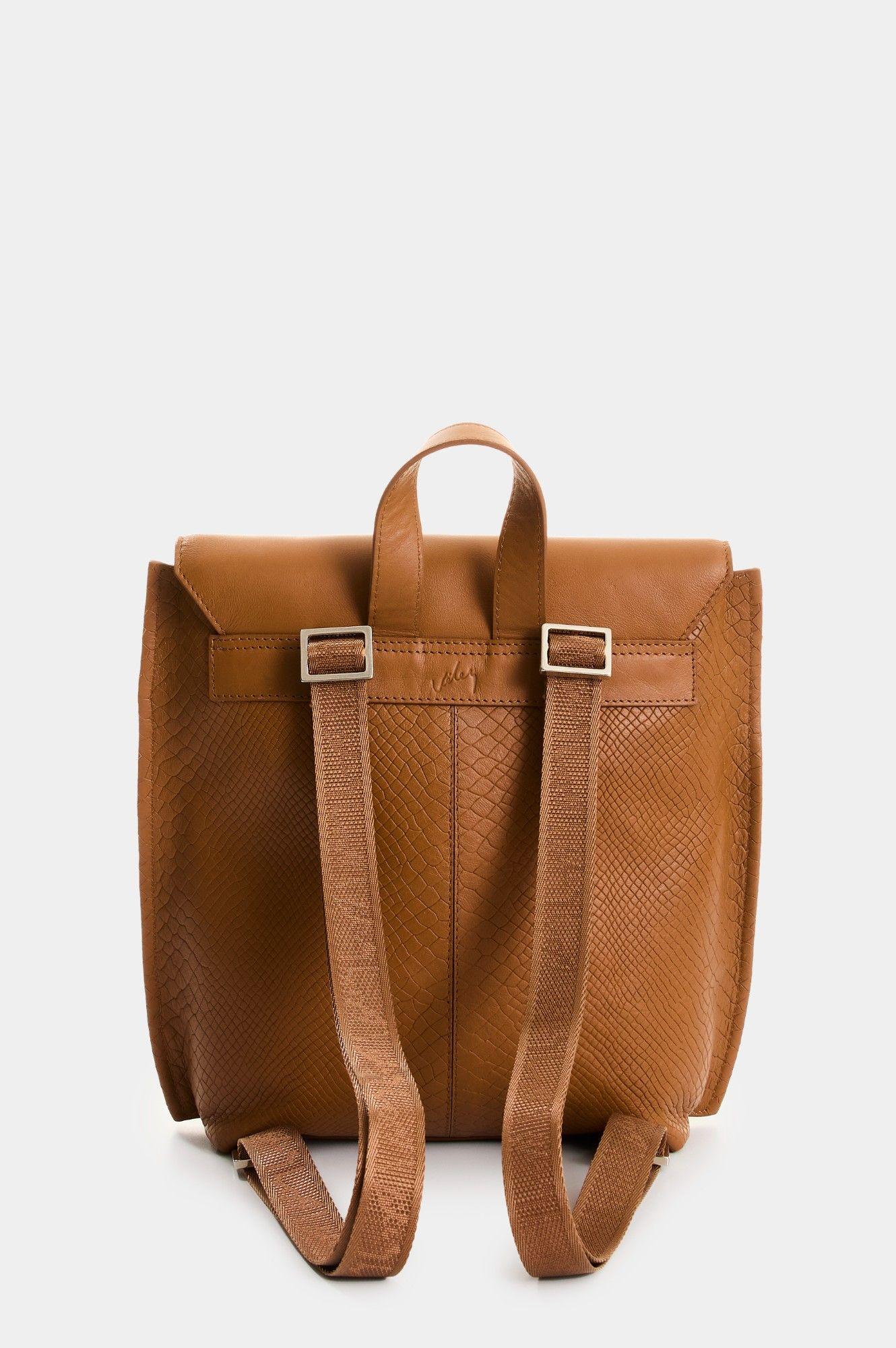 Vélez Mochila Cuero Grabado Mujer Cala Miel-2