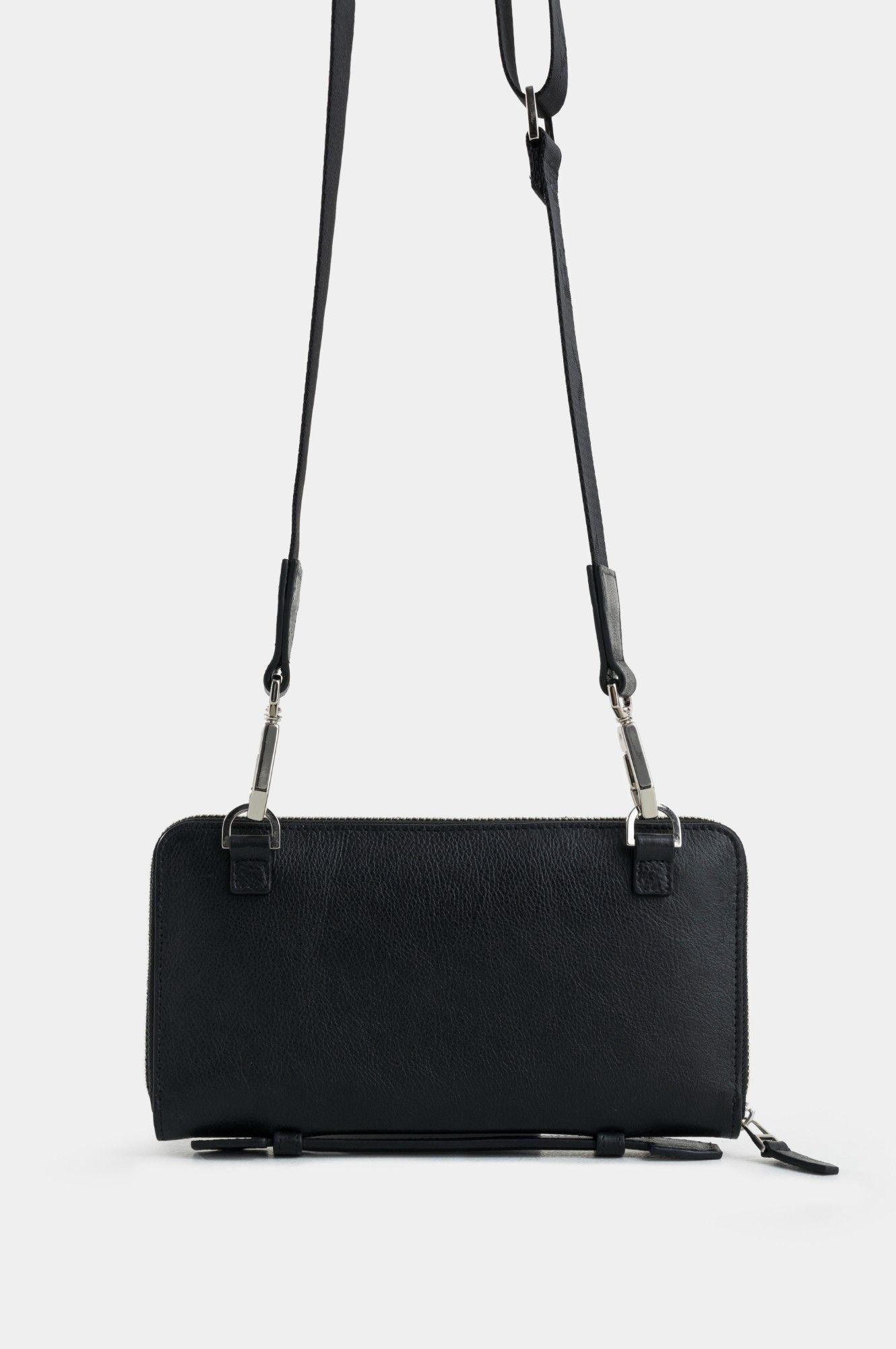 Vélez Cartera Bandolera Elba Cuero Hombre Tejido Frontal-5