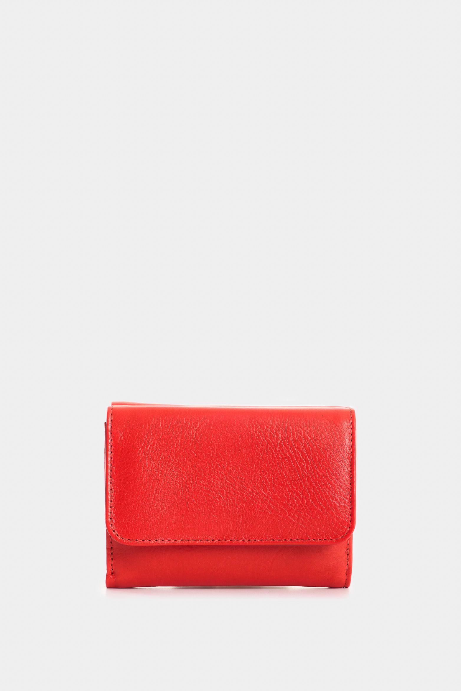 Vélez Billetera Pequeña De Cuero Mujer Con Monedero Rojo-2