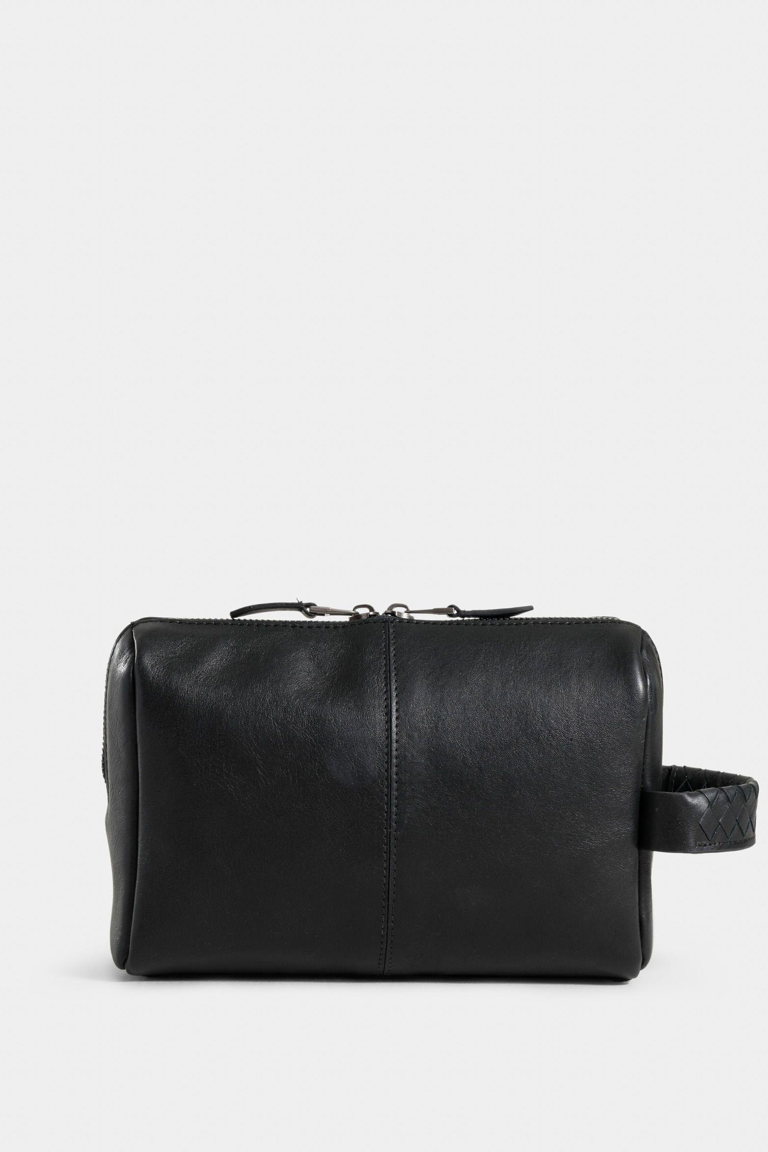 Vélez Organizador De Viaje Alessio Cuero Hombre Negro-2